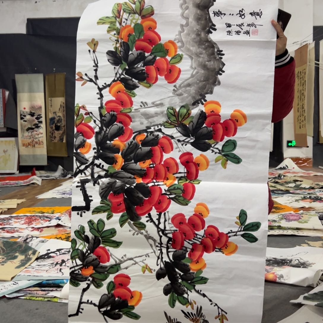 国画国画作品画心一张