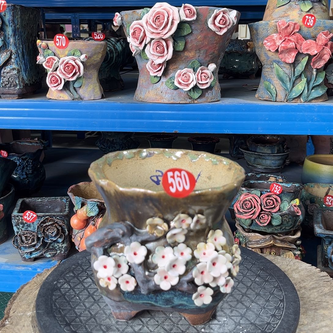 微瑕560 号陶然花器手工花盆
