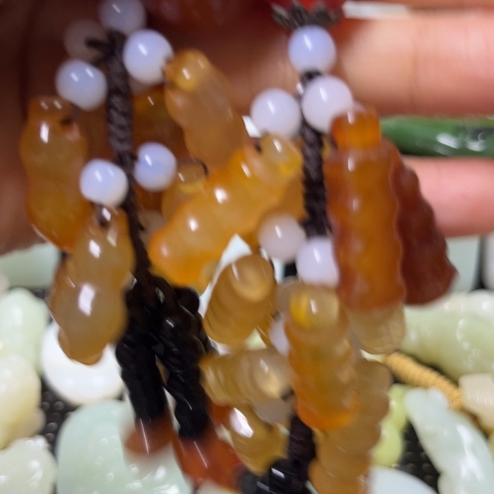 沉***l玛瑙/玉髓合金颈饰