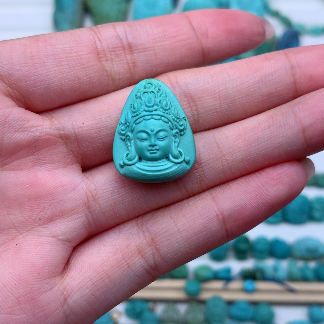 未镶嵌绿松石珠宝奇石