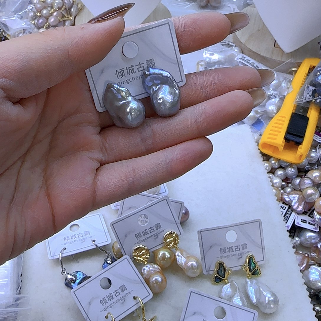 银S925镶嵌项链定制351淡水珍珠