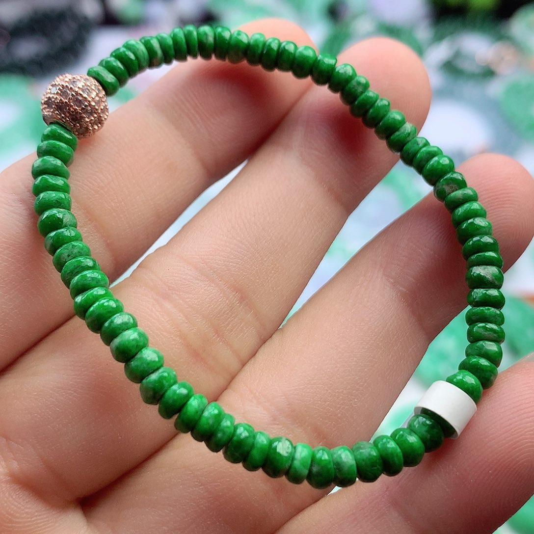 未镶嵌手链翡翠手串