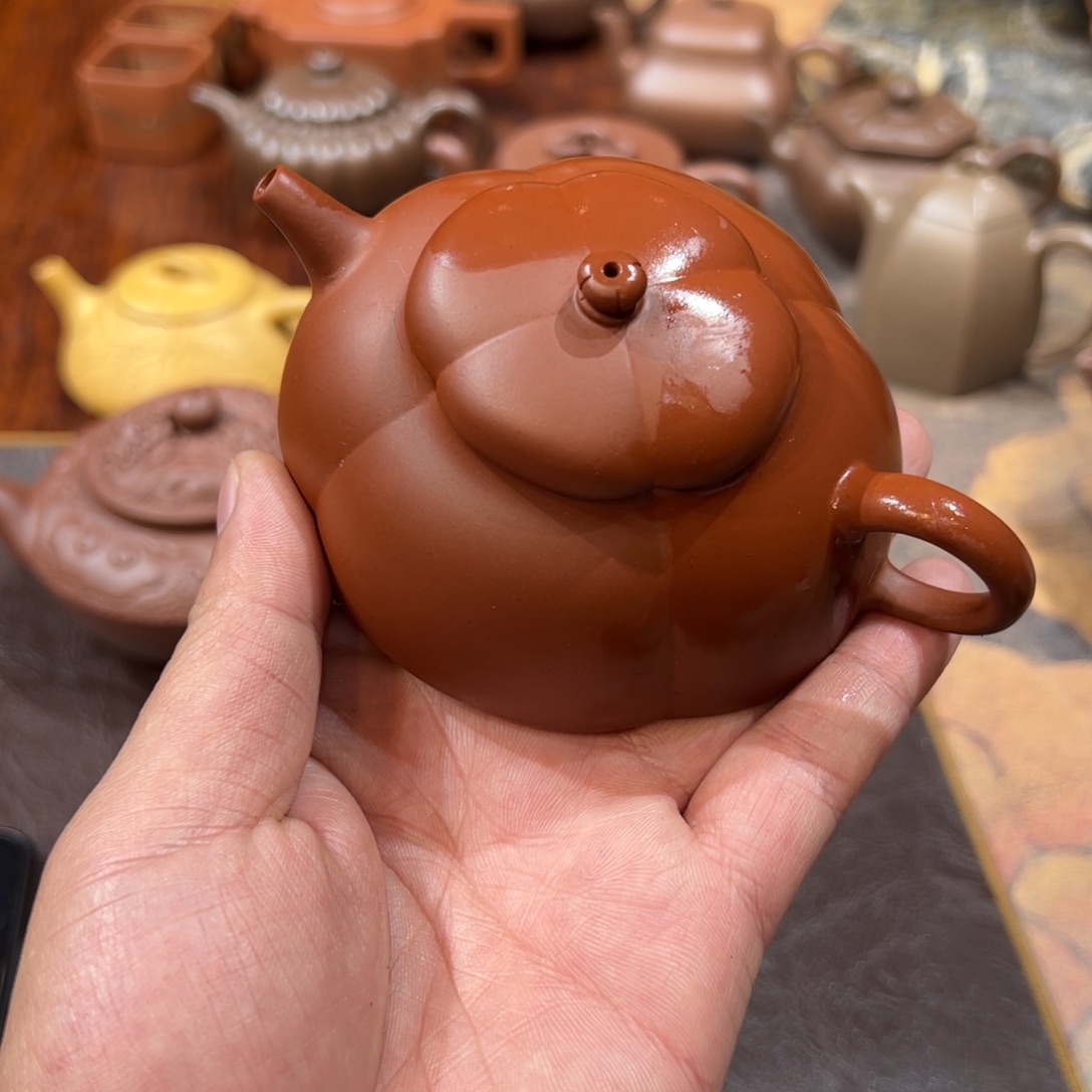 紫砂茶壶创****）精工手工紫砂壶