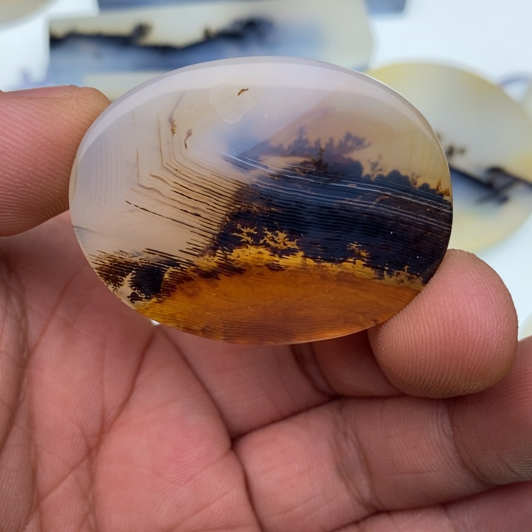 玛瑙/玉髓牌子足银镀金镶嵌