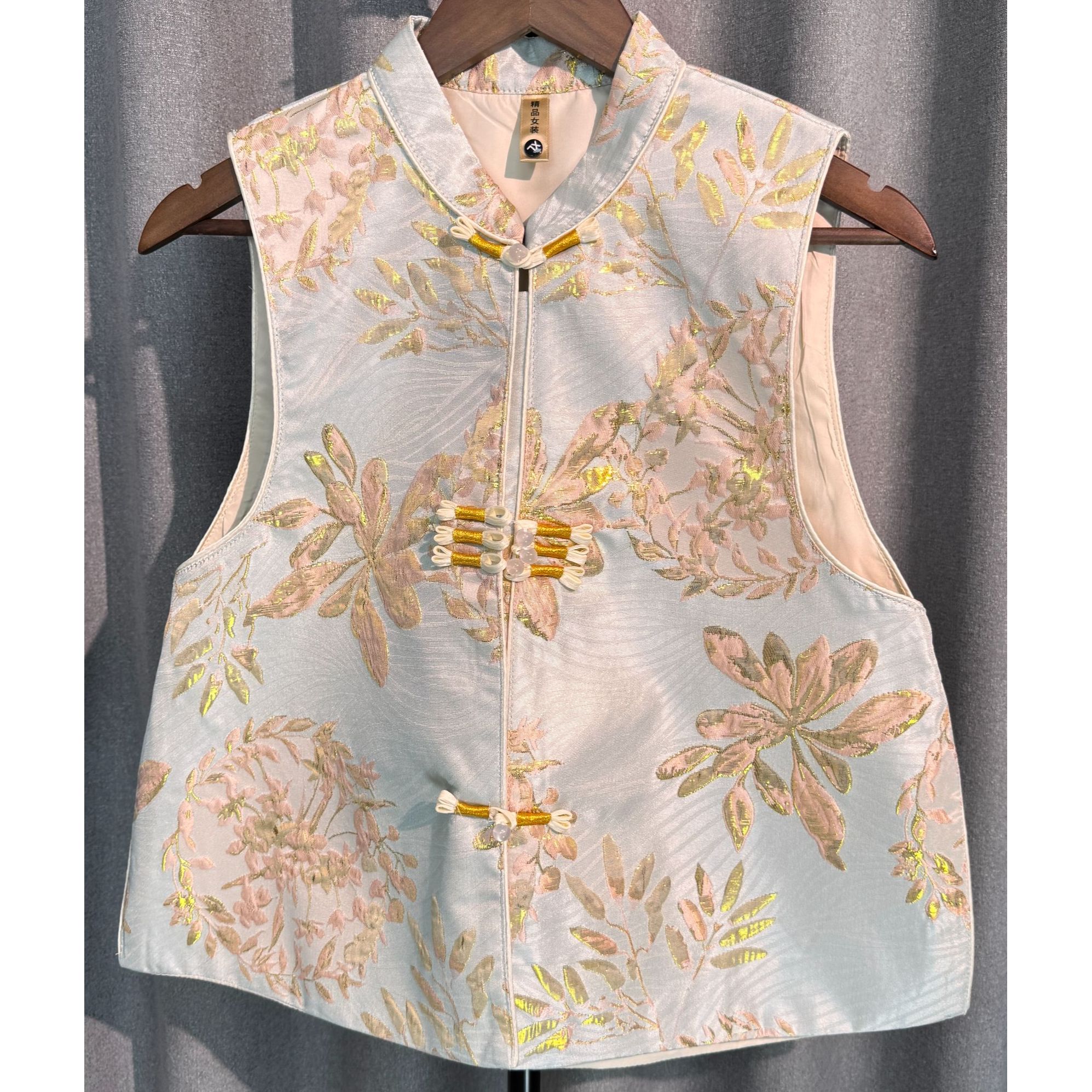 【梅影】春夏季新中式国风立领薄款马夹