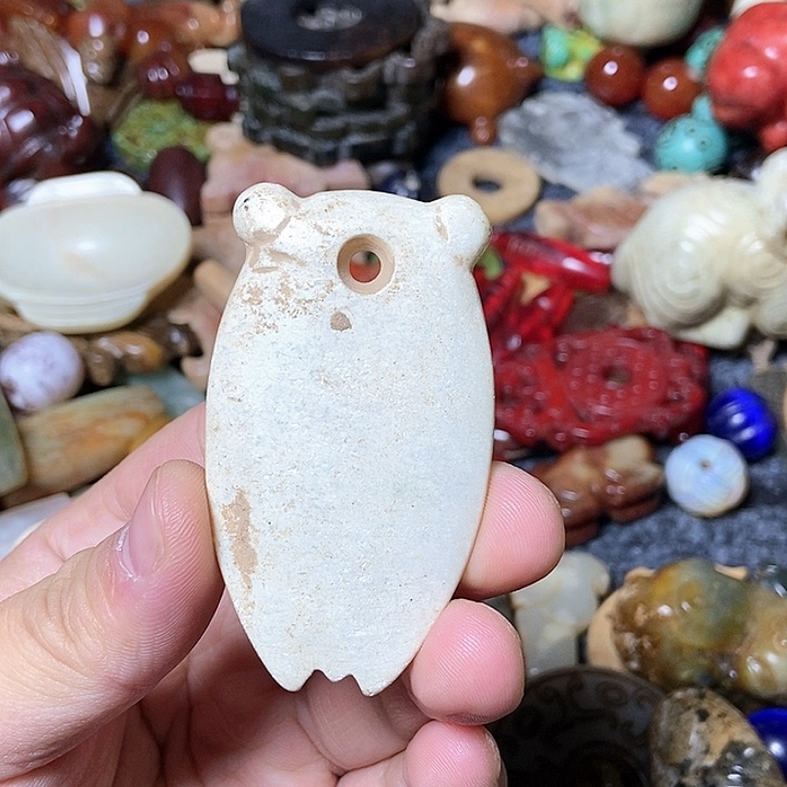 和田玉未镶嵌颈饰122