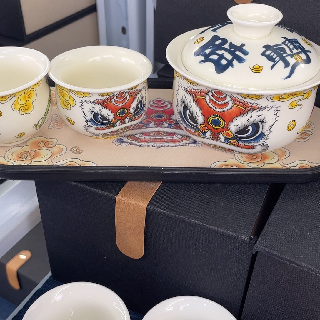 陶景德陶瓷盖碗茶具