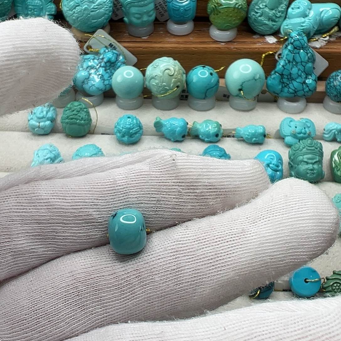 绿松石老型珠 未镶嵌