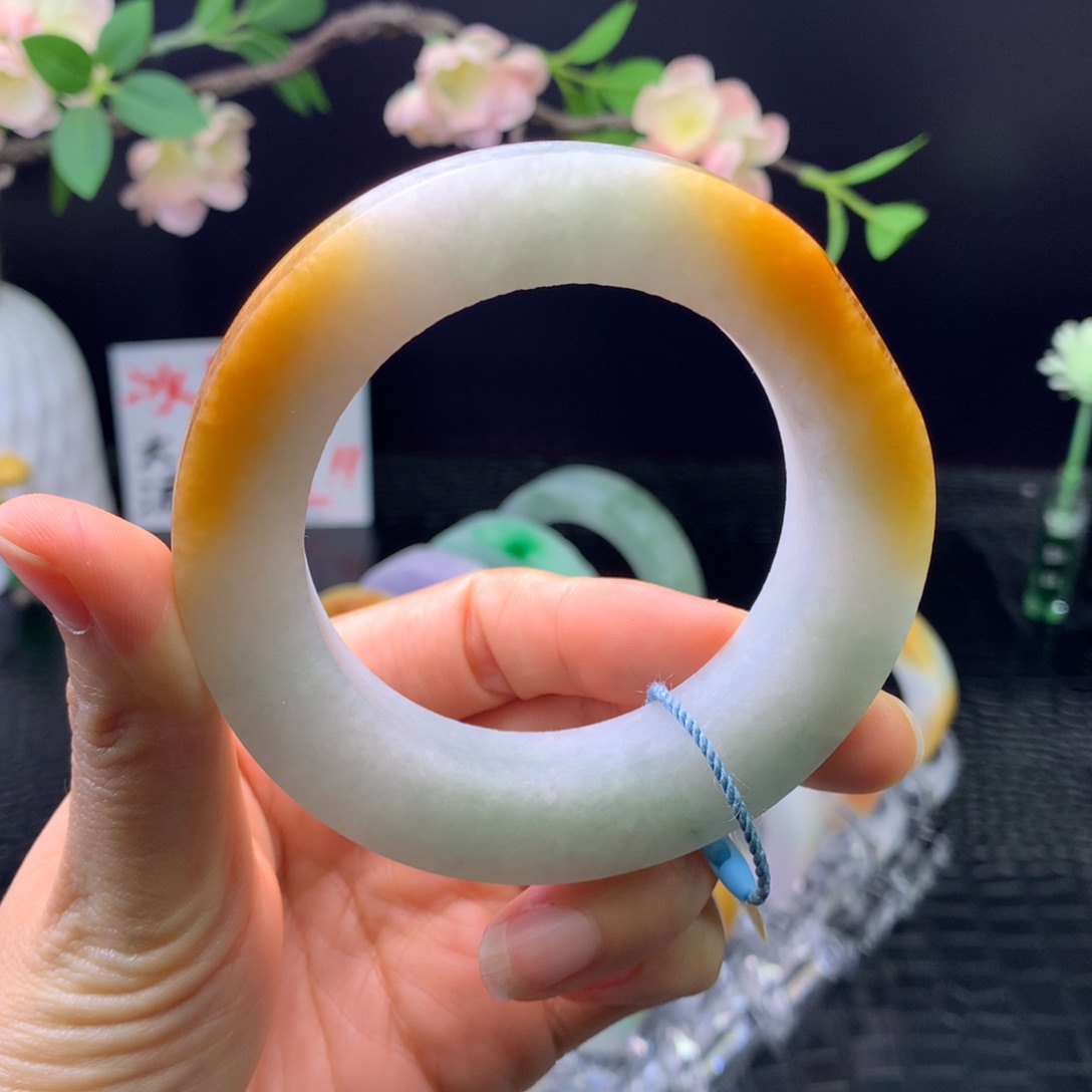 定制翡翠未镶嵌手镯55-65