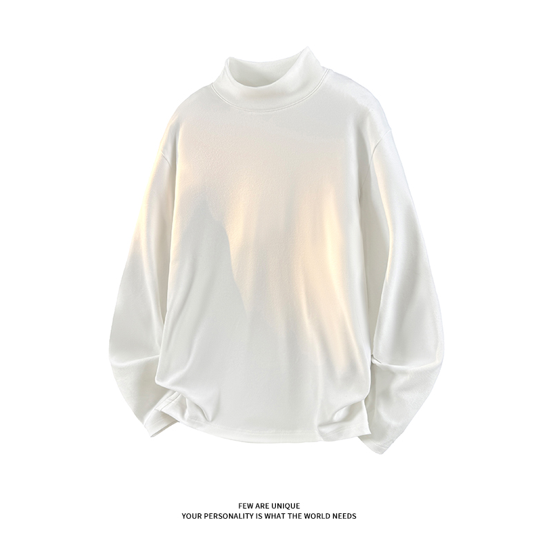 280克保暖德绒打底衫大码纯色卫衣叠穿T恤男（q）