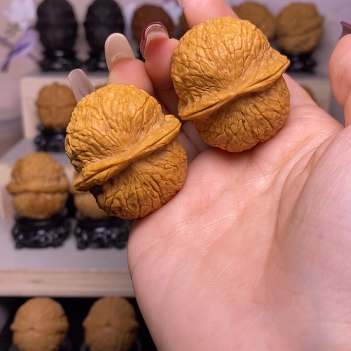 文玩核桃把件28Y—狮子头39尺46克