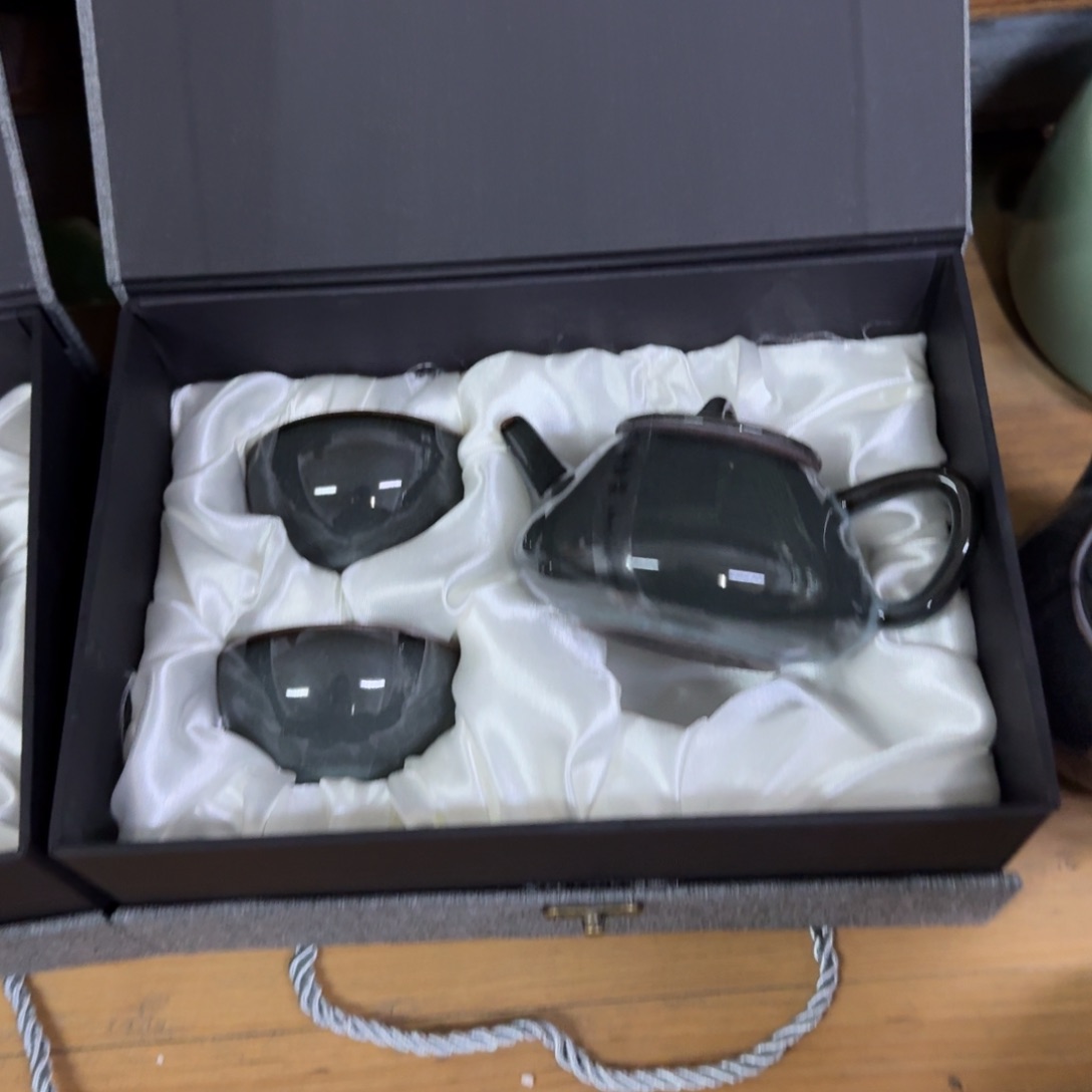 龙泉青瓷茶具微瑕6304