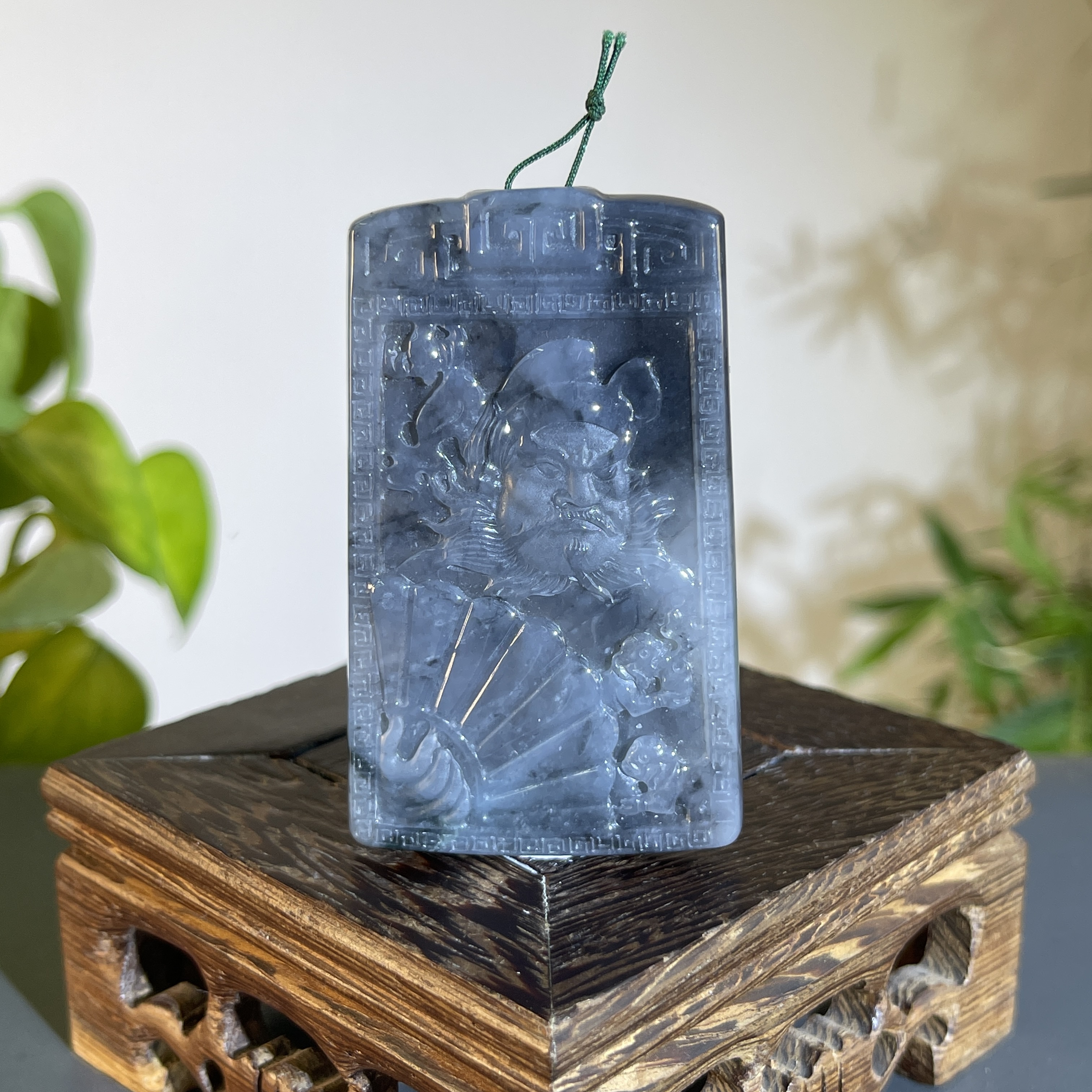 JXW18-111 天然缅甸A货翡翠 钟馗