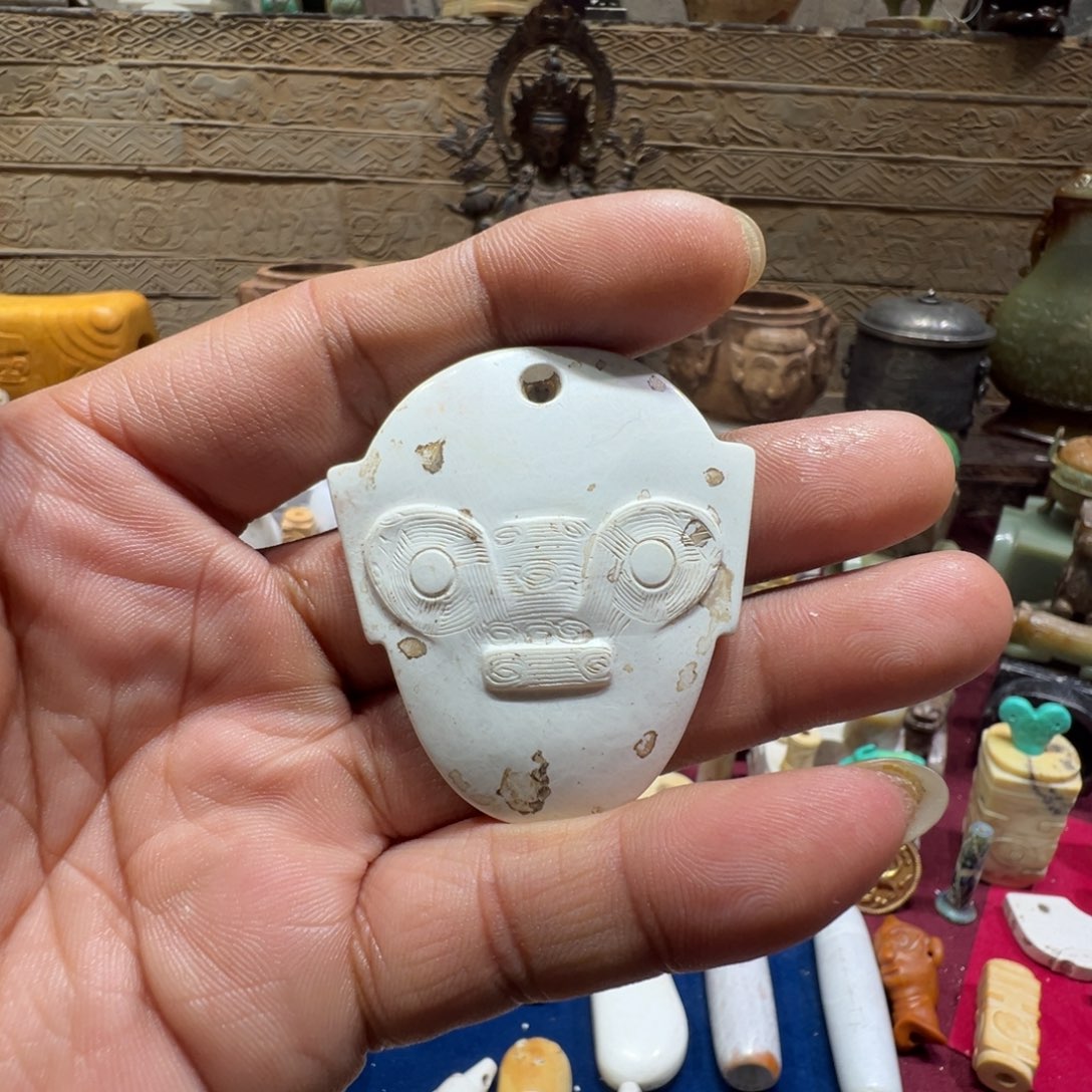 头***M和田玉（糖玉）未镶嵌挂件好好哒就不打扰啦吧啦哇啦啊吧