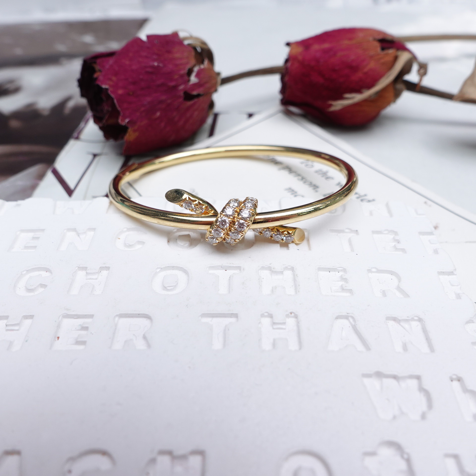 未使用 Tiffany & Co./蒂芙尼 25年全套KNOT绳结手镯/T10326486