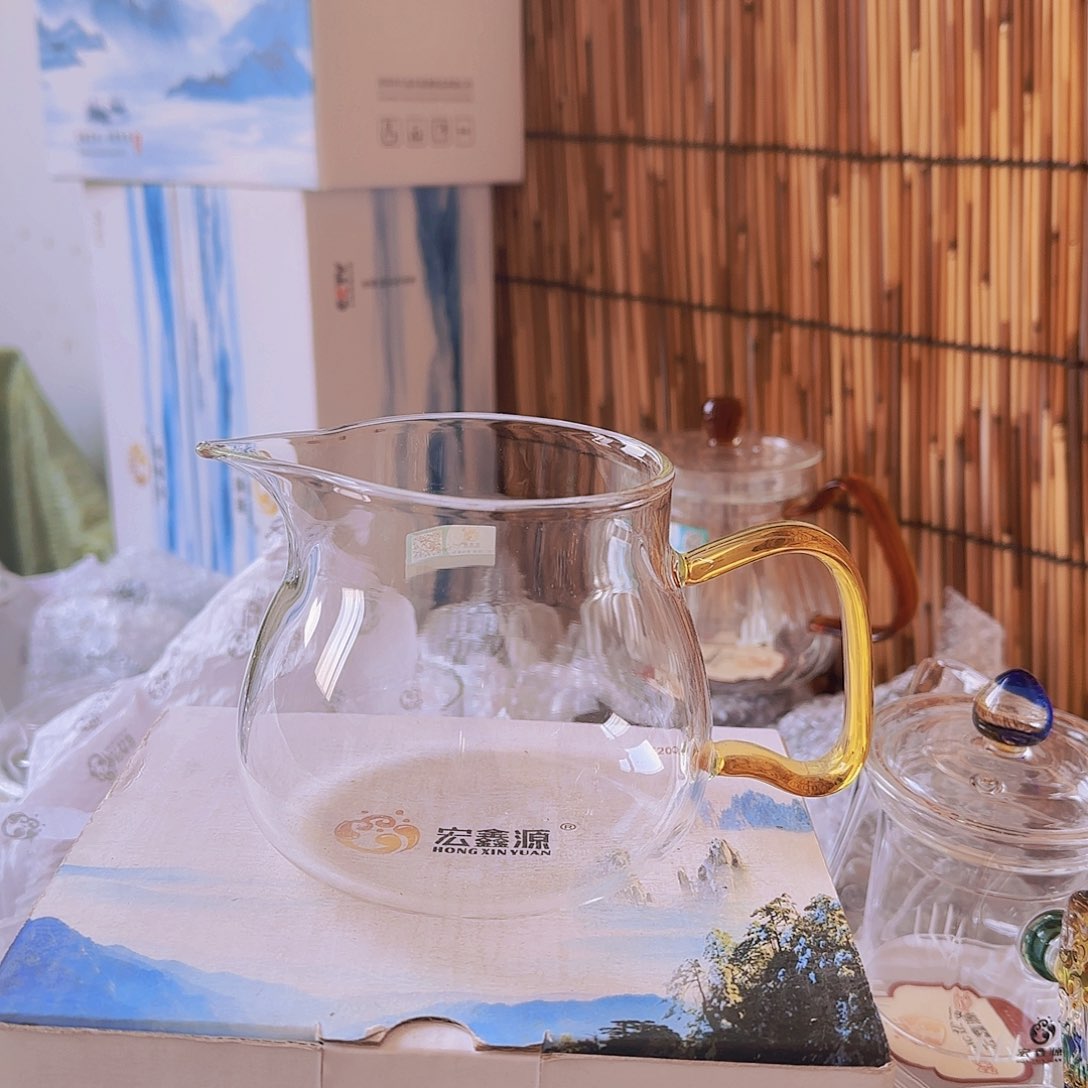 高硼硅玻璃茶水分离款H556公杯