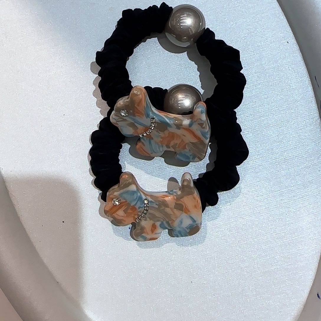 无非金属2个小狗发绳