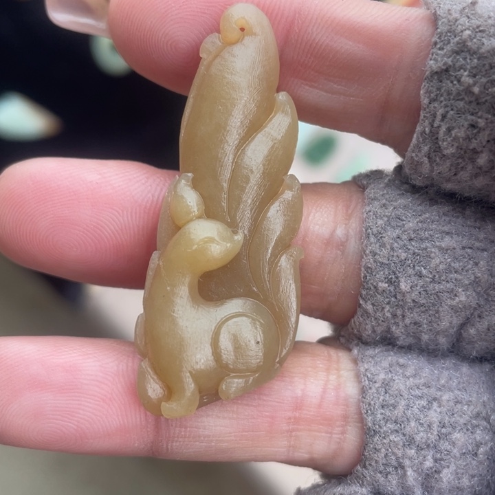 和田玉（糖玉）颈饰未镶嵌