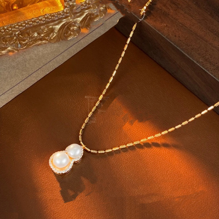 铜合金项链 《货号8945-》8944新年款葫芦项链（链长40+5）