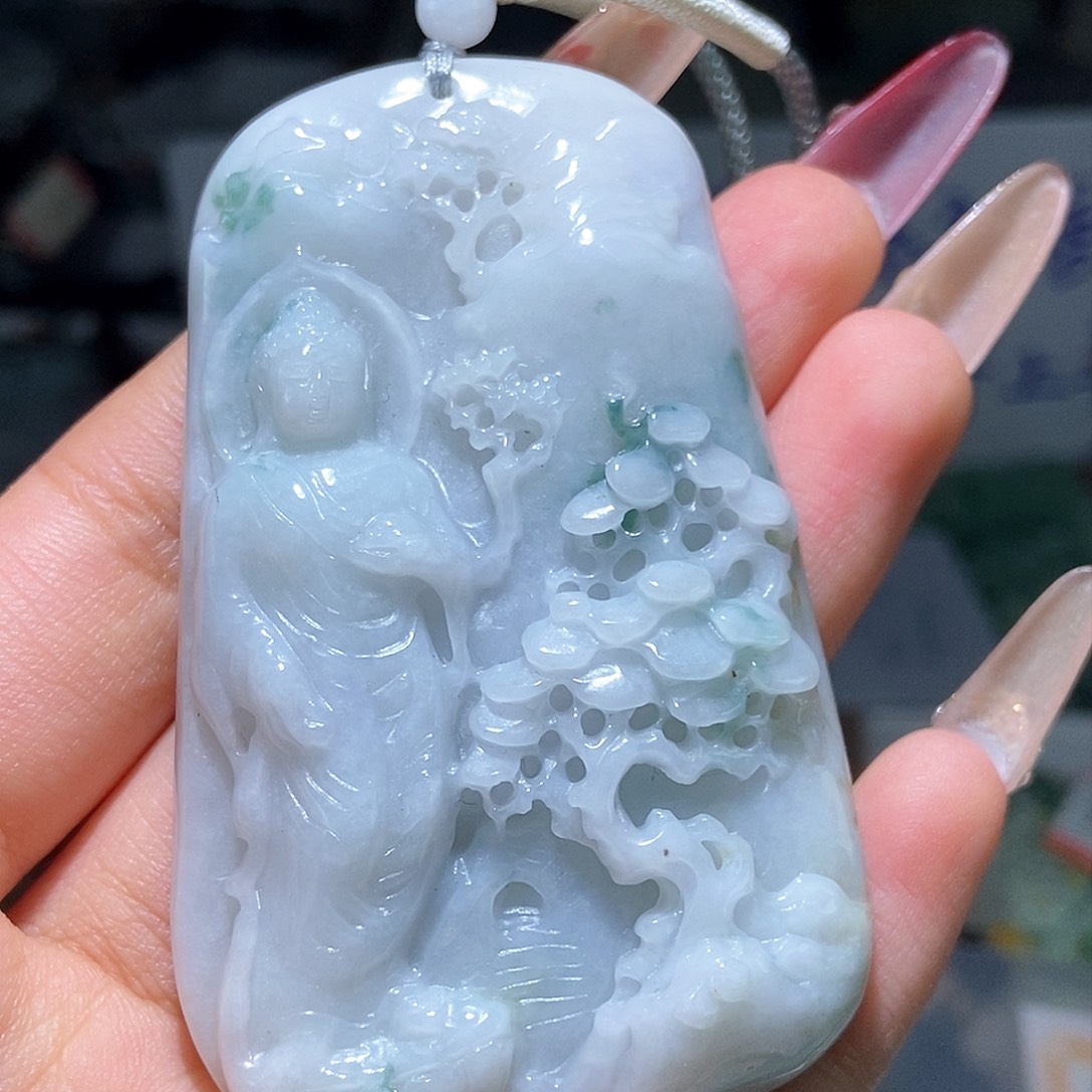 翡翠颈饰未镶嵌天然