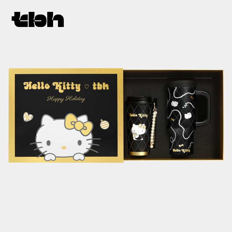 [520心动好礼]tbh野兽派家居Hello Kitty心动成双礼盒保温杯套装
