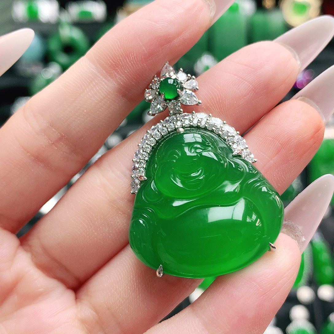 玛瑙/玉髓吊坠银S925镶嵌