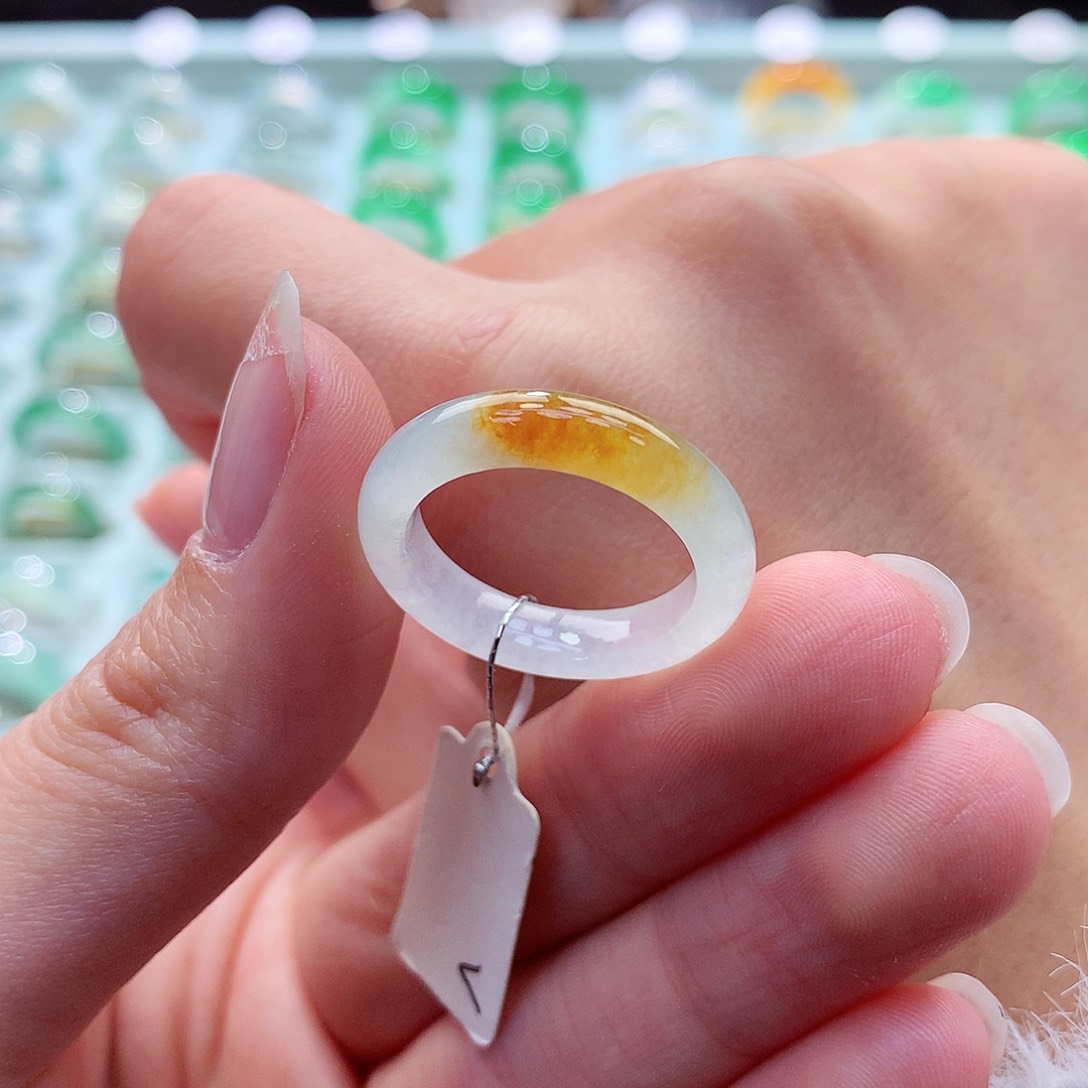 翡翠戒指未镶嵌15号