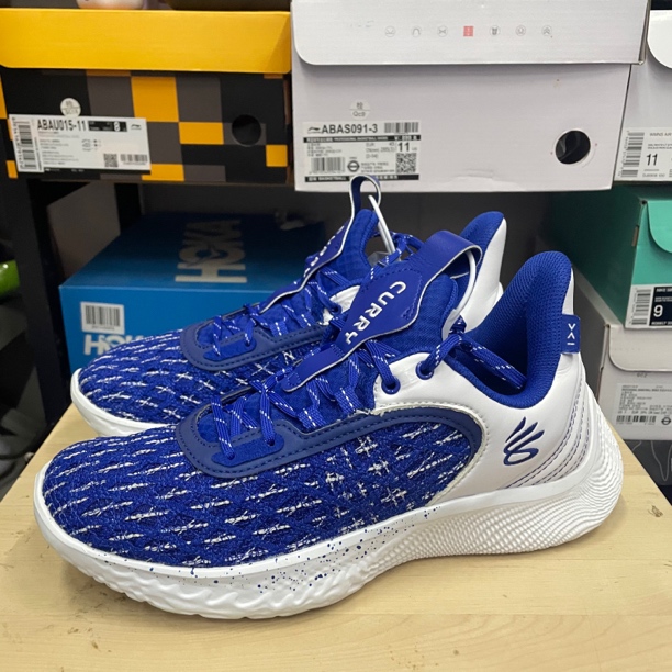 40.5码/库里9 蓝白/51387/篮球鞋/98新无原盒/3025631-401
