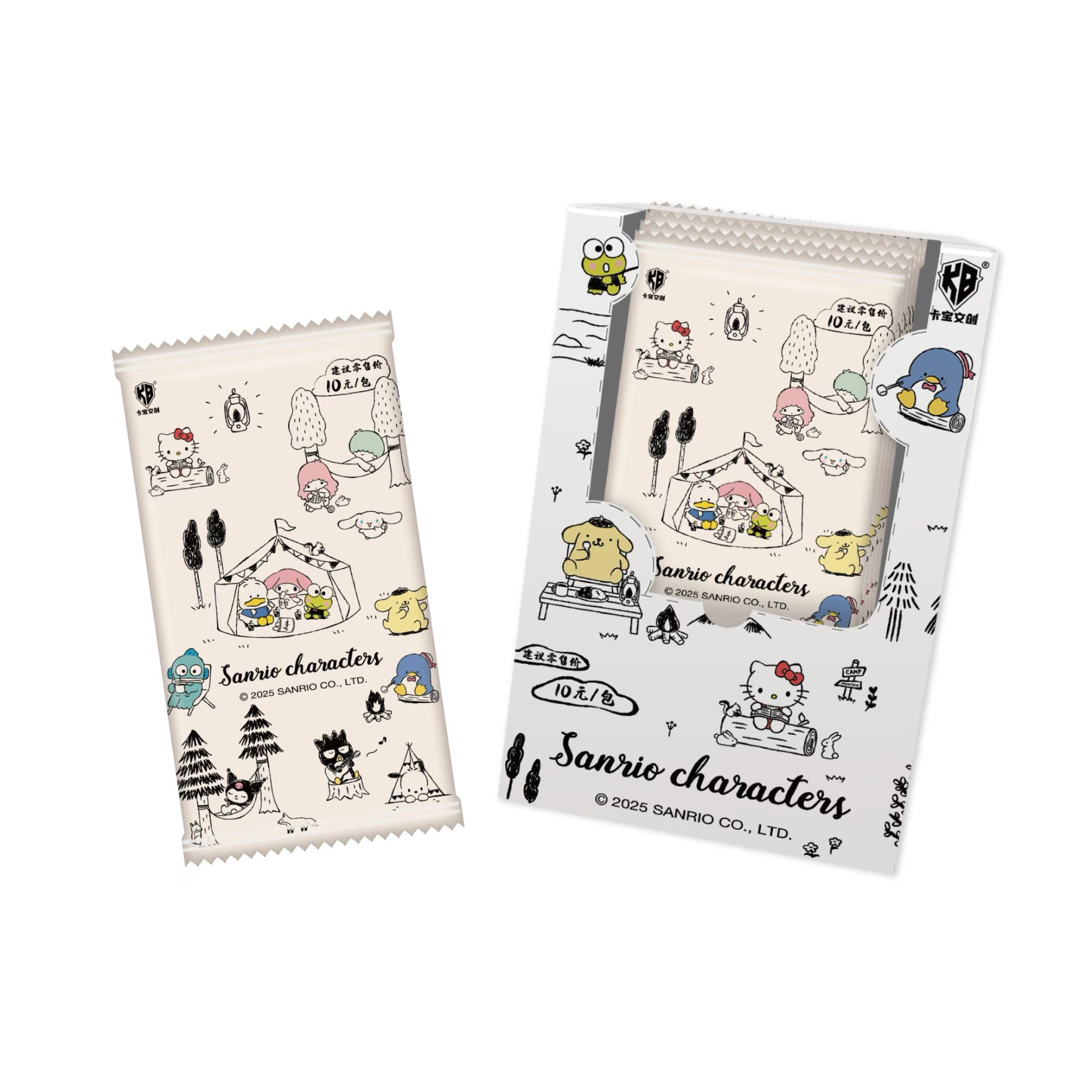 【瑞瑞爱宠粉2v10】 卡宝文创三丽鸥家族-珍藏卡-第二弹-10元包