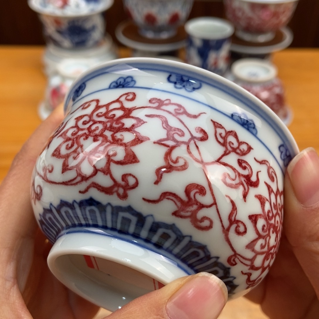 手绘现代茶具非古董