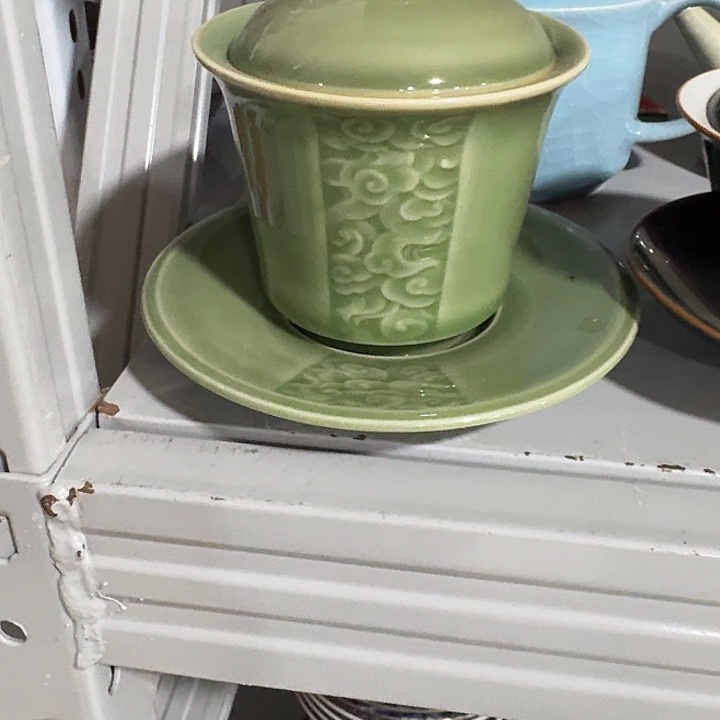 清***月主人杯一个，瓷。。。