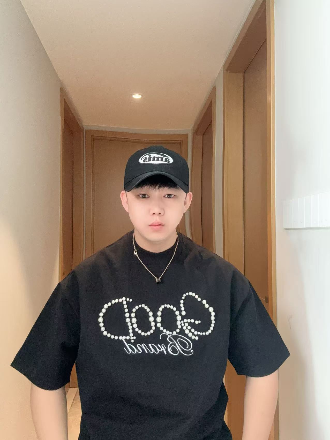 2025新款【珍珠短袖短袖】都在穿！百搭潮流个性百搭短袖宽松时尚