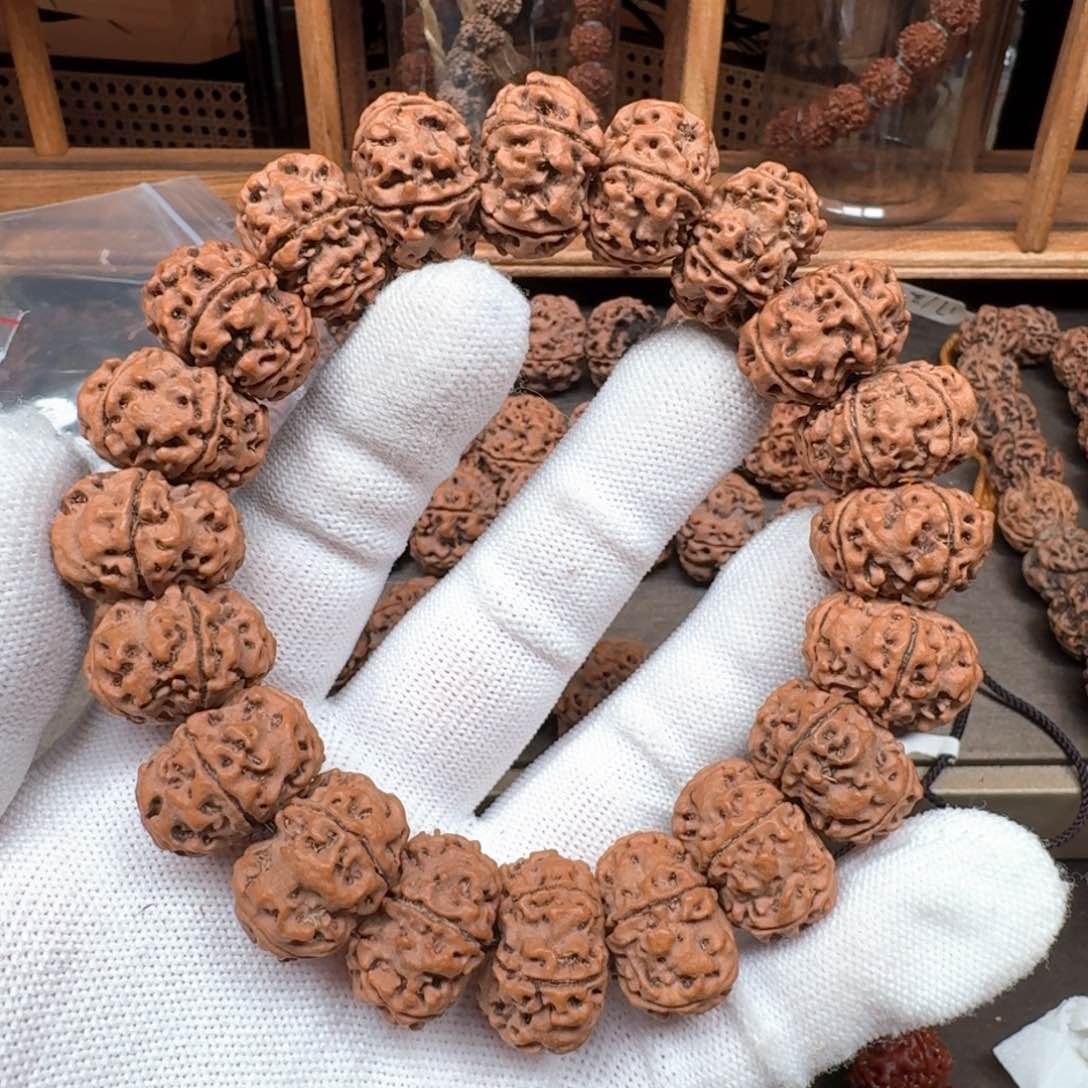 金刚菩提手串20天然纽扣（扇面）