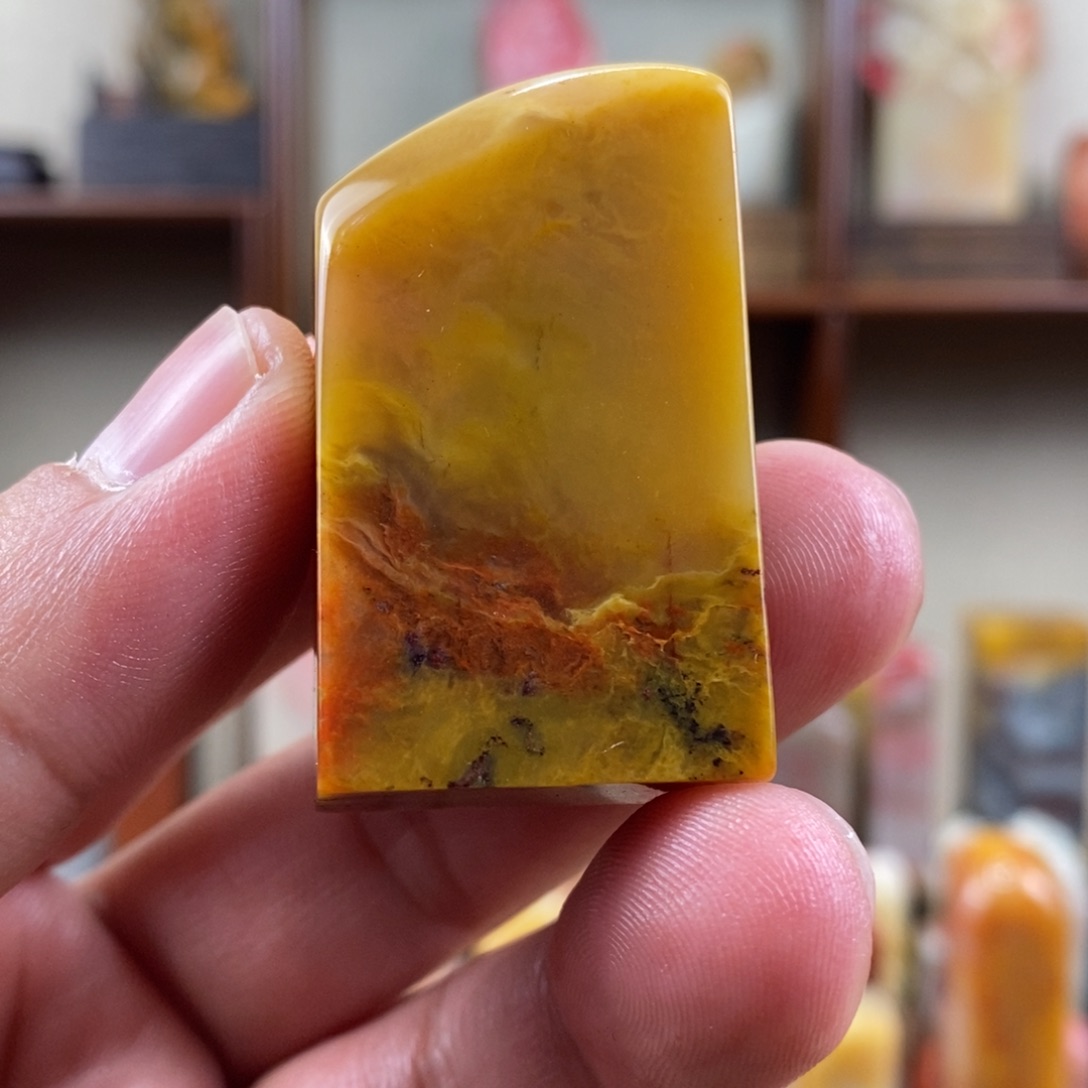 巴林石印石巴林石精品素章