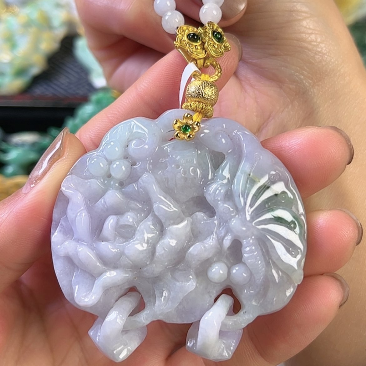 【闪购商品】翡翠颈饰未镶嵌挂件