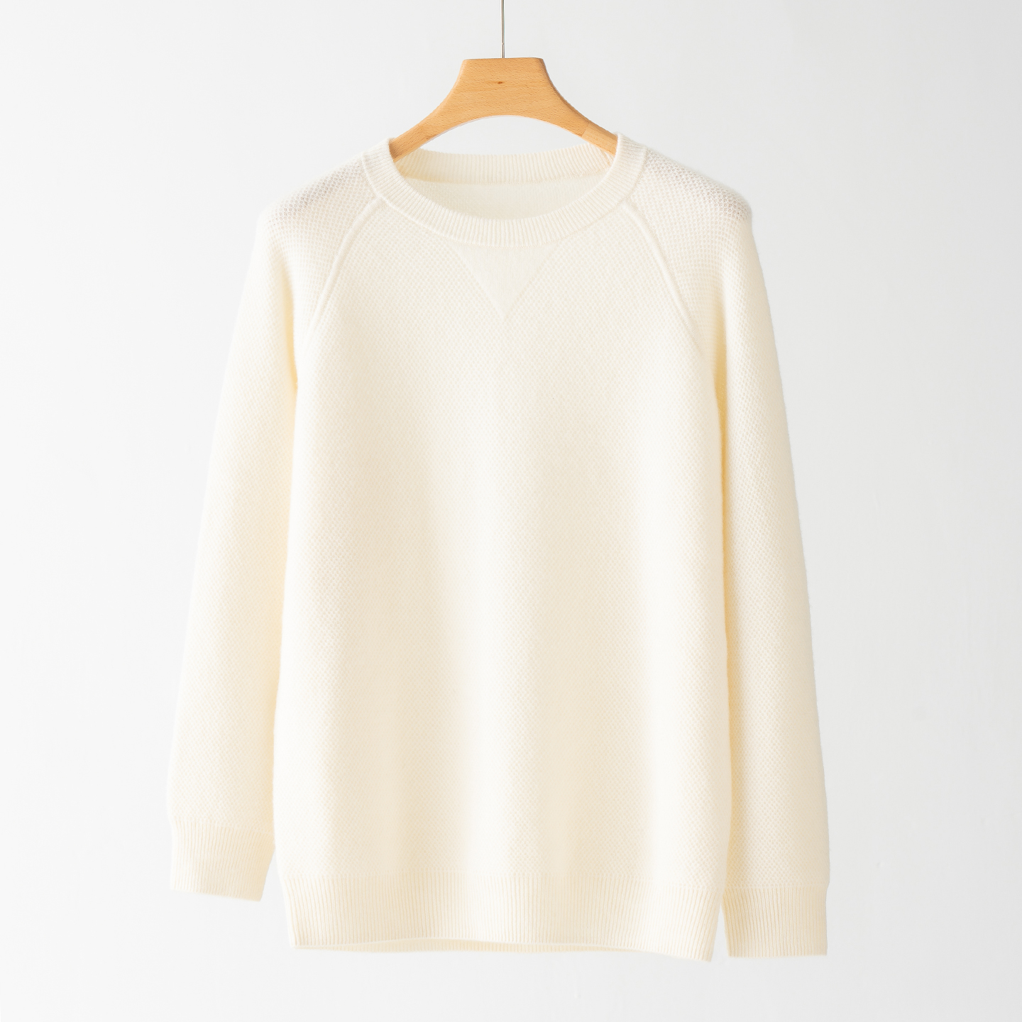 100纯山羊绒衫男士圆领加厚元宝针毛衣商务休闲针织衫长袖套头衫