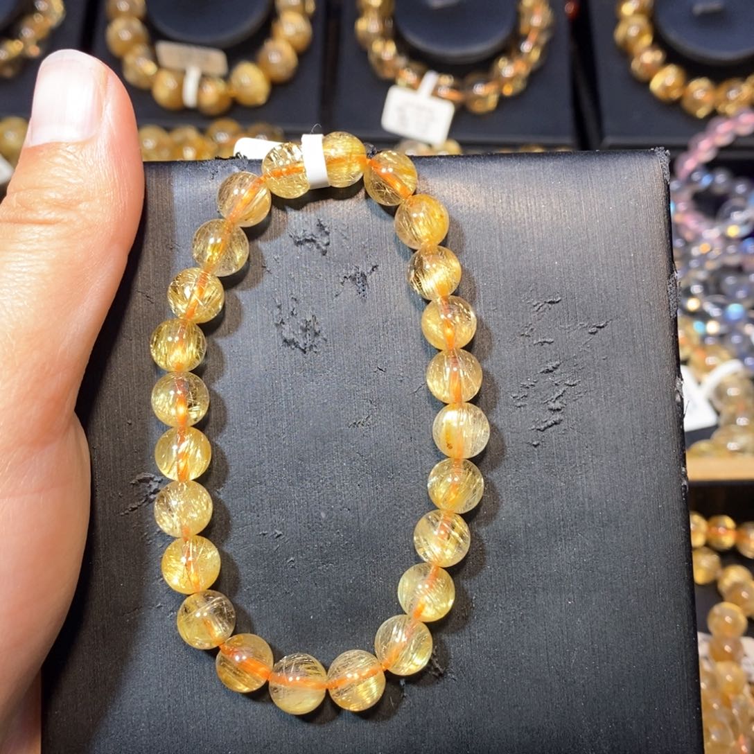 水晶手链未镶嵌@****?手链8mm