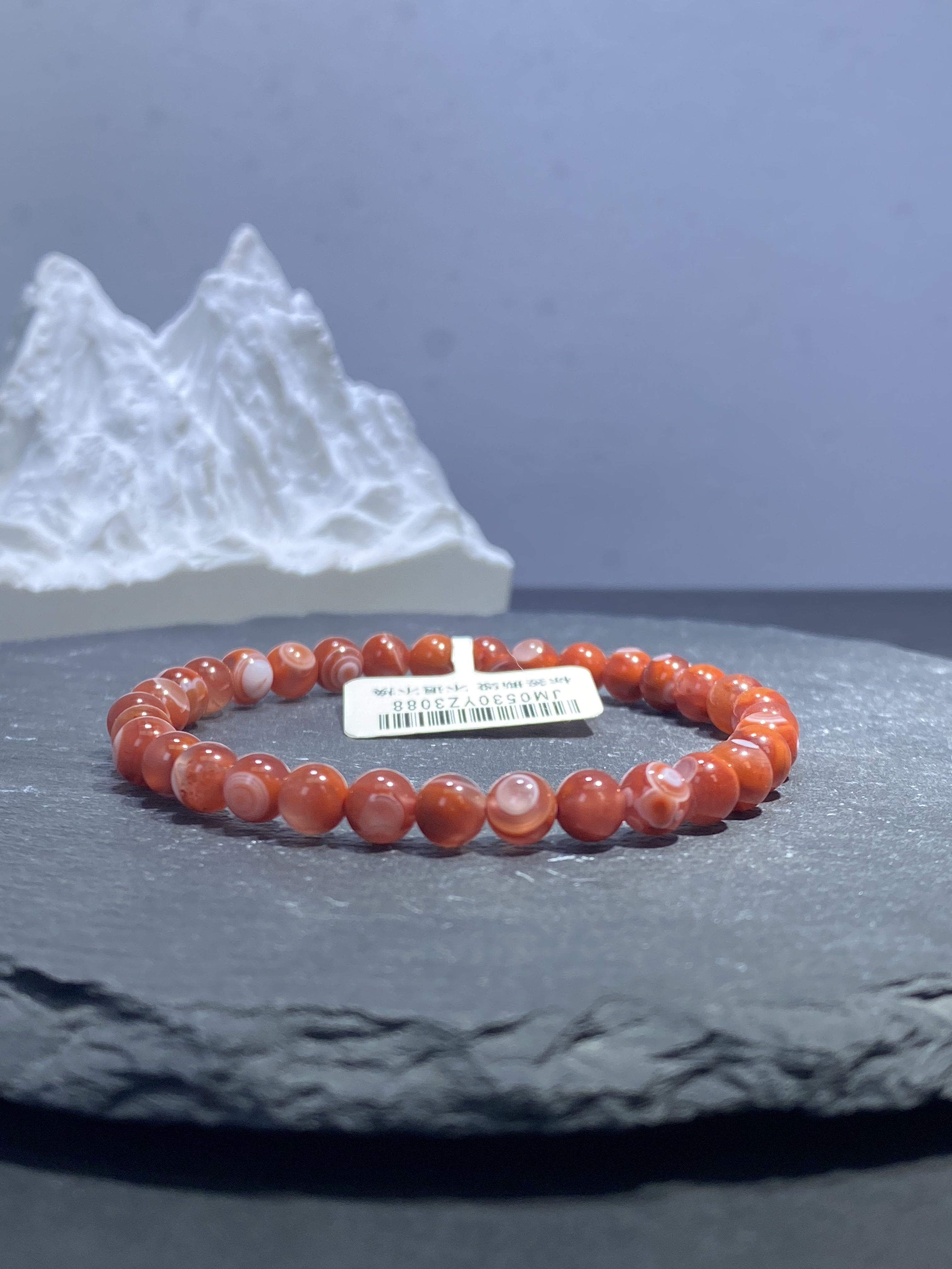 Y3088原矿九口天眼特色南红单圈手串5mm➕(多样发其一)