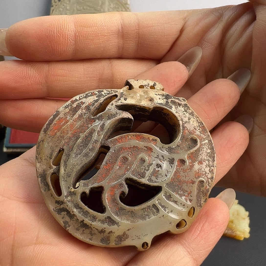 和田玉未镶嵌挂件阿*