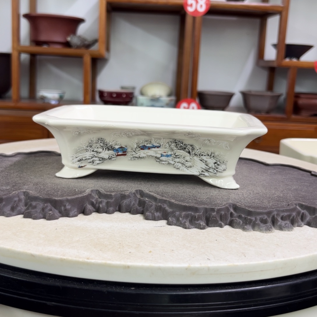 紫砂花盆瑕疵5-20-14。。。