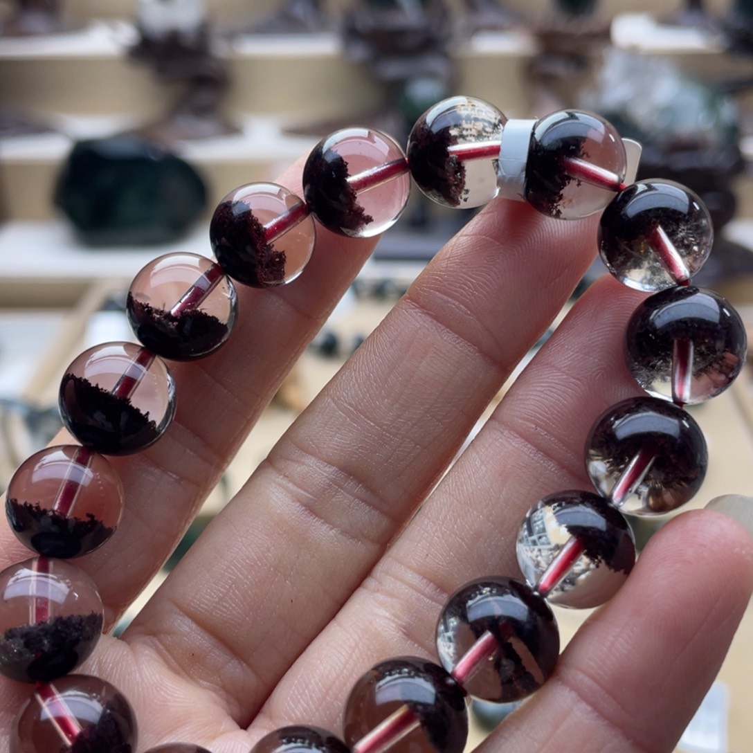 未镶嵌水晶手链红幽灵聚宝盆手串