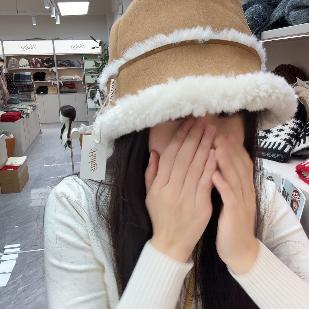 布艺铁合金卡其色渔夫帽6