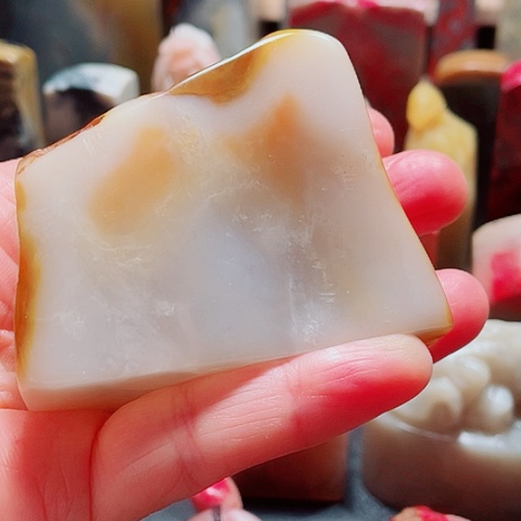 昌化石1**熊昌化精品田黄印章