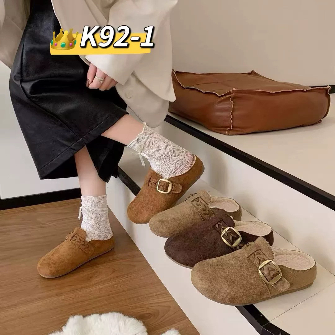 K92-1加绒加厚博肯拖鞋