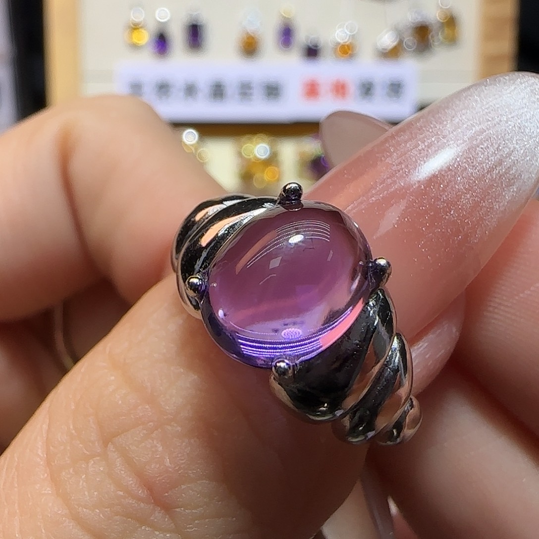 ʟ****银S925镶嵌水晶珠宝半成品G 2.5克拉