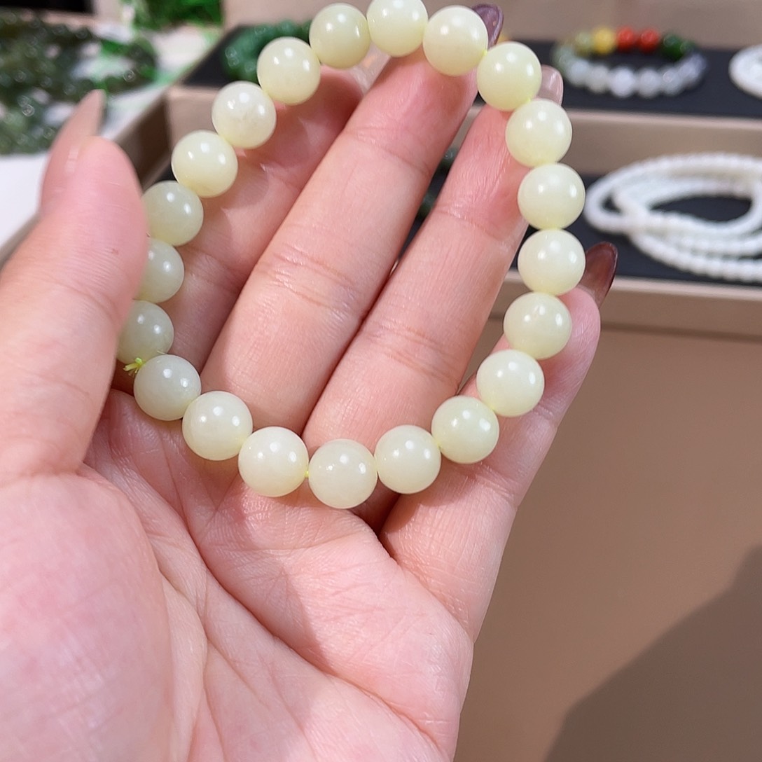 和田玉手链未镶嵌10