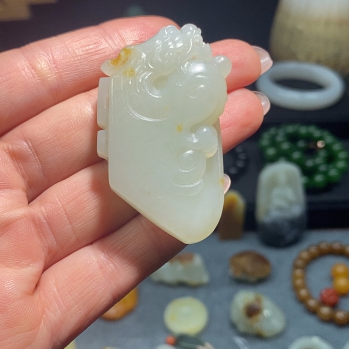 和田玉吊坠(不含链)未镶嵌