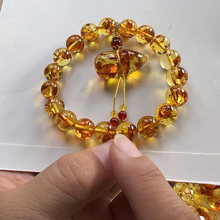 琥珀（花珀）项圈未镶嵌