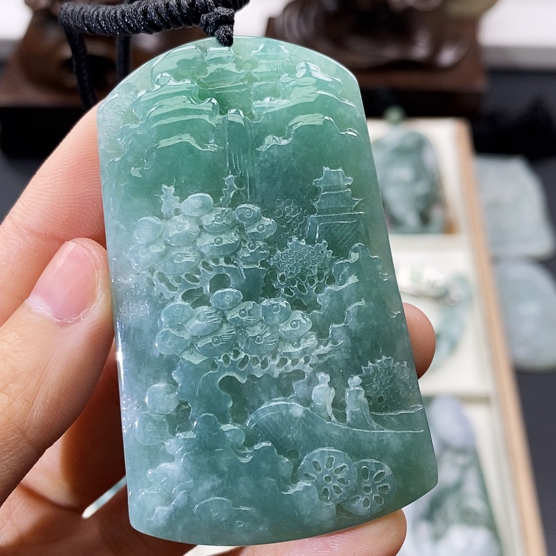 翡翠未镶嵌颈饰缅甸翡翠a货