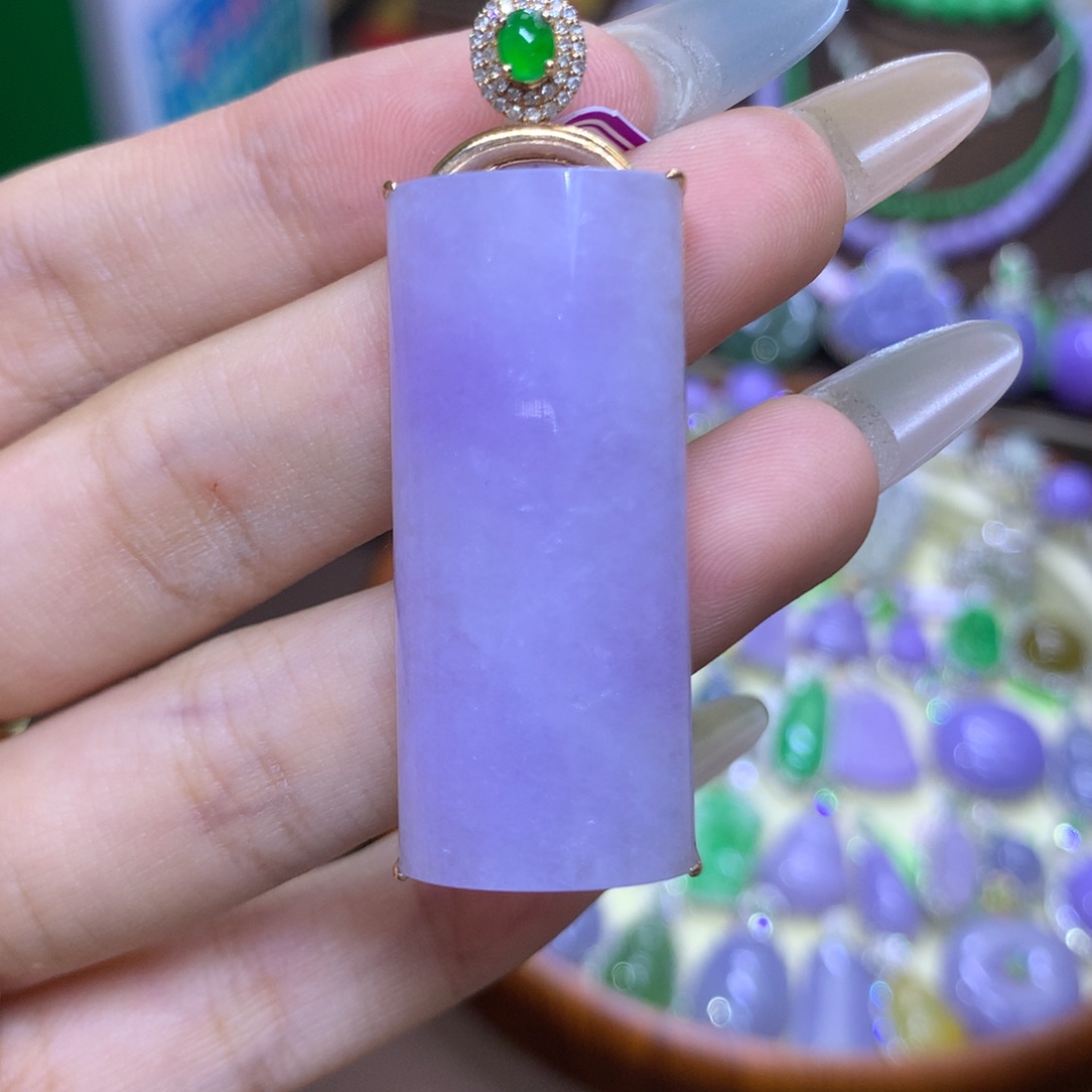 【闪购商品】翡翠18K金镶嵌颈饰翡翠